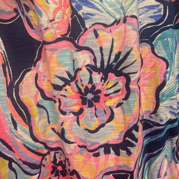 Lilly Pulitzer Del Lago Romper‎ Nauti Navy Boho Bateau Size M Resortwear Beach - Picture 8 of 13